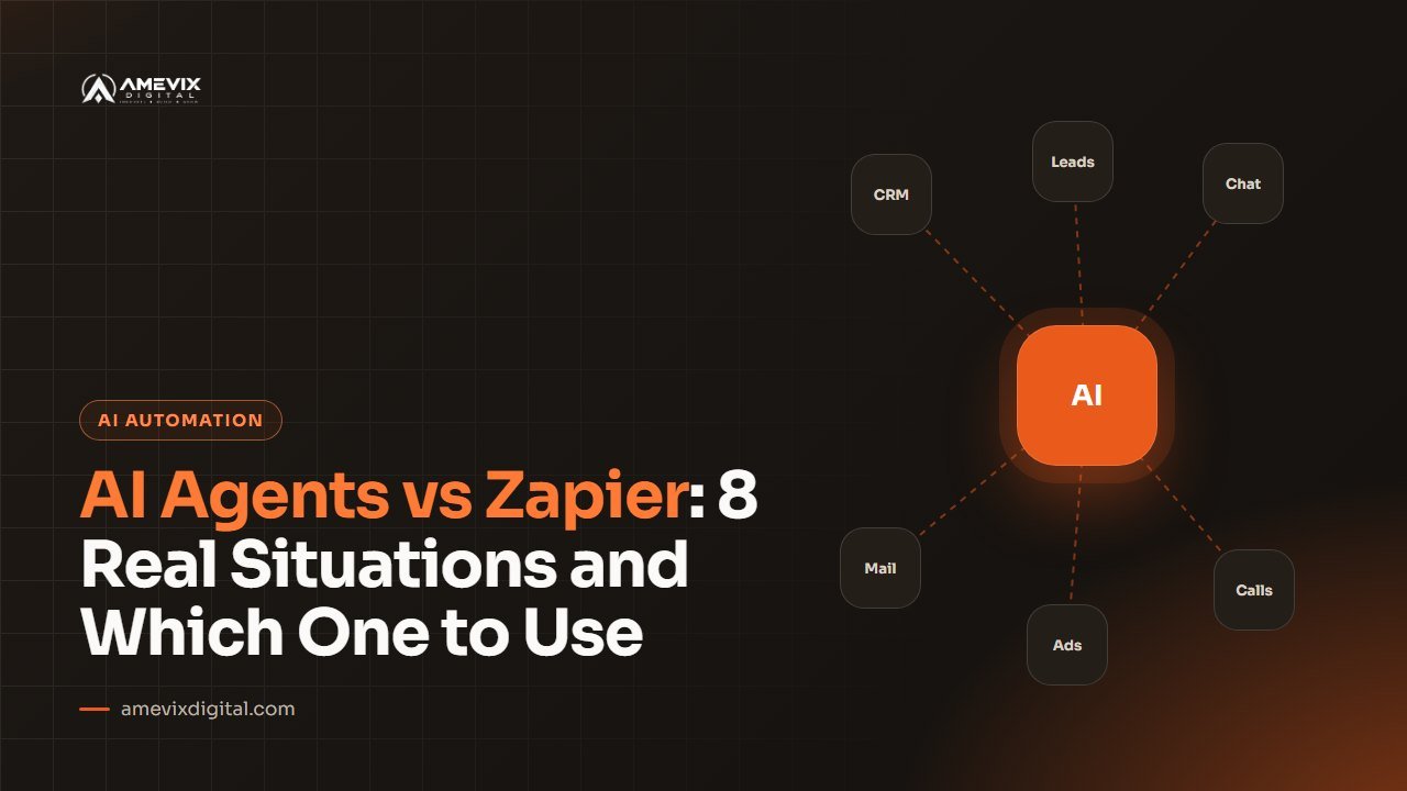 AI Agents vs Zapier: 8 Real Situations and Which One to Use article